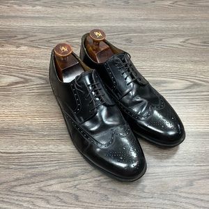 Florsheim Black Wingtip Oxfords Dress Shoes 11 D